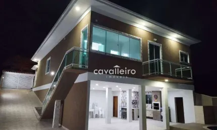 Casa com Piscina Incrível,  3 Quartos,  medindo 303 m² de Construção - Flamengo - Maricá/RJ