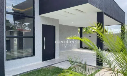 Casa em terreno inteiro e designer moderno com 3 quartos sendo uma suíte à venda Jardim Atlântico Leste (Itaipuaçu) - Maricá/RJ