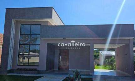 Casa condomínio Vivere, com 3 dormitórios à venda, 122 m² por R$ 650.000 - São José de Imbassai - Maricá/RJ
