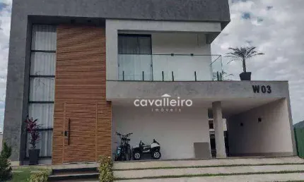 Casa Condomínio Alphaville 1, Área gourmet e Piscina,  com 4 dormitórios à venda, 223 m² por R$ 1.800.000 - Inoah - Maricá/RJ