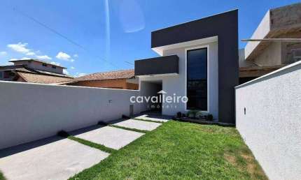 Casa em estilo moderno com 02 quartos, sendo 01 suíte no Jardim Atlnatico leste - Maricá - RJ