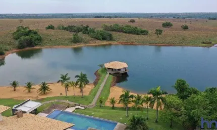 Ótima fazenda de dupla aptidão com 850 alqueires em são miguel do araguaia-go