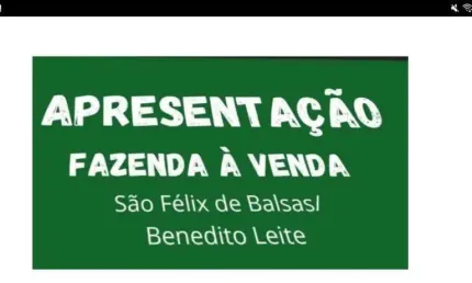 Fazenda de dupla aptidão com 2.750 alqueires em benedito leite-ma