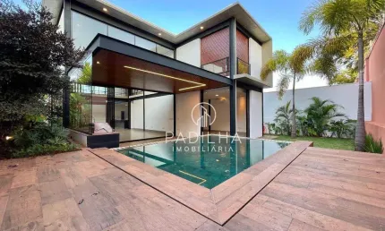Sobrado diferenciado com 4 dormitórios à venda, 400 m² por r$ 3.800.000 - condomínio bela vista - ribeirão preto/sp