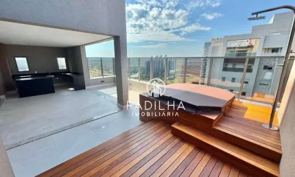 Cobertura com 5 dormitórios à venda, 437 m² por r$ 3.800.000 - cidade de zurique - jardim ilhas do sul - ribeirão preto/sp