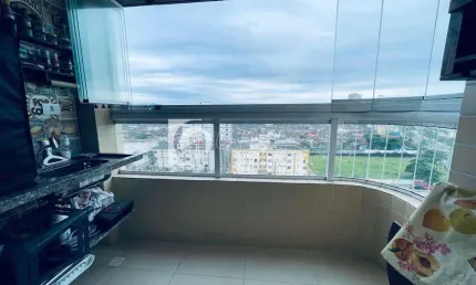 Locação Apartamento Vista Lateral Mar, 1 dorm, Maracanã, PG