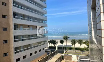 Apartamento Vista Mar, 1 dorm, Mobiliado, Real, Praia Grande