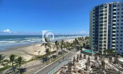 Apartamento vista lateral mar 2 quartos, real, praia grande