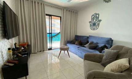 Apartamento 3 dormitórios, 93 m², R$ 480 mil, Caiçara, Praia Grande/SP