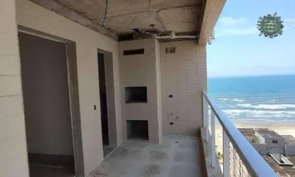 Apartamento com vista para o mar 2 dormitórios à venda, 77 m² por r$ 577.500 - tupi - praia grande/sp