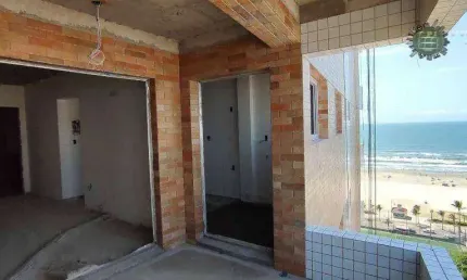 Apartamento com vista para o mar 2 dormitórios à venda por R$ 443.000 - Aviação - Praia Grande/SP