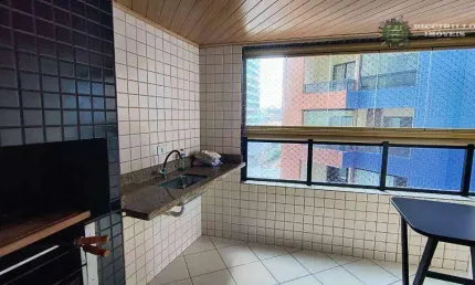 Apartamento com 2 dormitórios à venda, 75 m² por r$ 430.000 - aviação - praia grande/sp