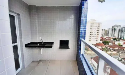 Apartamento com 2 dormitórios à venda, 60 m² por R$ 420.000,00 - Vila Guilhermina - Praia Grande/SP
