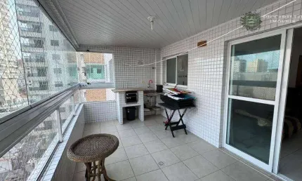 Apartamento com 1 dormitório à venda, 63 m² por r$ 420.000 - vila guilhermina - praia grande/sp