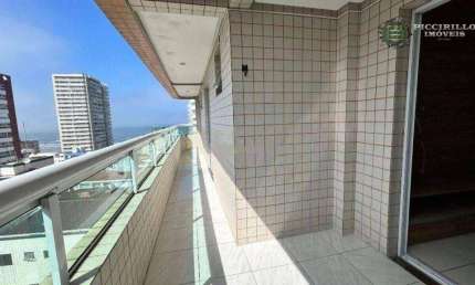 Apartamento com 3 dormitórios para alugar, 120 m² por R$ 5.000,02/mês - Aviação - Praia Grande/SP