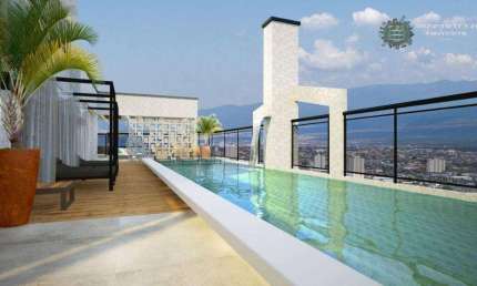 Apartamento com 2 dormitórios à venda, 103 m² por R$ 856.956 - Vila Guilhermina - Praia Grande/SP