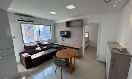 Apartamento com 1 dormitório à venda, 40 m² por r$ 269.000 - boqueirão - praia grande/sp
