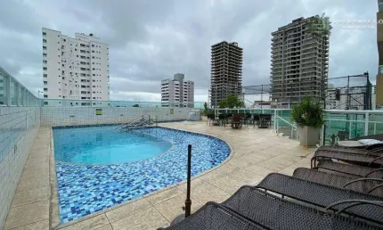 Apartamento com 2 dormitórios à venda, 80 m² por R$ 550.000 - Vila Guilhermina - Praia Grande/SP