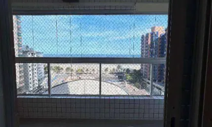 Apartamento 2dorm. vista mar, porteira fechada - aviação
