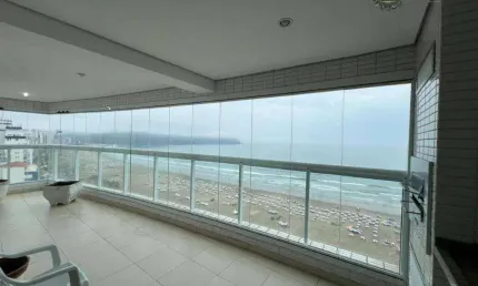 Apartamento com 3 dormitórios à venda, 102 m² por r$ 1.590.000 - vila guilhermina - praia grande/sp