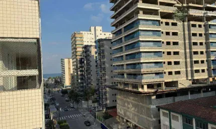 Apartamento com 1 dormitório à venda, 53 m² por r$ 370.000 - vila guilhermina - praia grande/sp