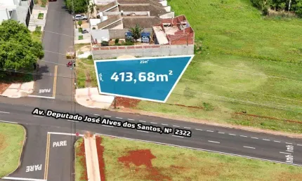 Terreno  com 413.68 m² à venda no jardim santa cruz - maringá