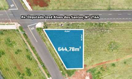 Terreno com 644.78 m² à Venda no Jardim Santa Cruz - Maringá