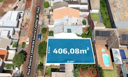Terreno com 406.08 m² à Venda no Jardim Colina Verde II - Maringá