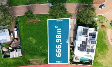 Terreno à venda em Maringá, Jardins de Monet Residence, com 666.98 m²