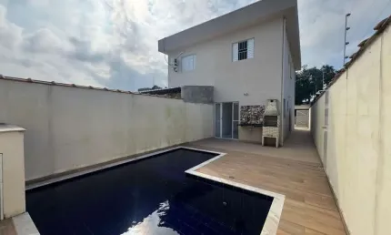 Casa para venda em itanhaém, umuarama, 2 dormitórios, 1 banheiro, 2 vagas