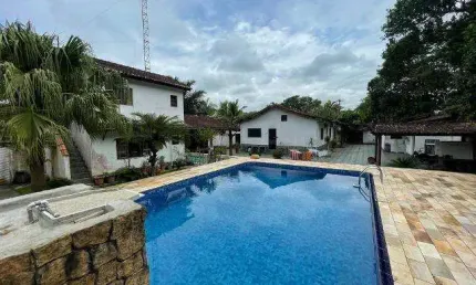 Chácara para venda em itanhaém, chácara glória, 5 dormitórios, 3 suítes, 2 banheiros, 10 vagas