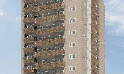 Apartamento para Venda em Praia Grande, Balneário Flórida, 2 dormitórios, 1 suíte, 1 banheiro, 1 vaga