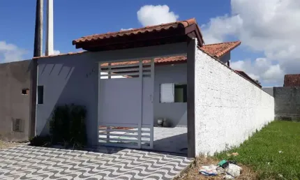 Casa para Venda em Itanhaém, Gaivota, 2 dormitórios, 1 suíte, 1 banheiro, 1 vaga