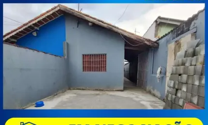 Casa para Venda em Itanhaém, Regina, 2 dormitórios, 1 banheiro, 2 vagas