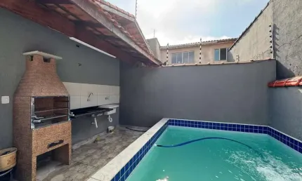 Casa para venda em itanhaém, gaivota, 2 dormitórios, 1 suíte, 1 banheiro, 2 vagas