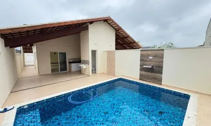 Casa para Venda em Itanhaém, Grandesp, 2 dormitórios, 1 banheiro, 2 vagas