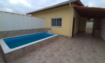 Casa para venda em itanhaém, jamaica, 2 dormitórios, 1 suíte, 1 banheiro, 2 vagas