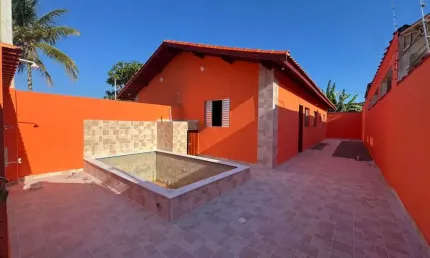 Casa para venda em itanhaém, califórnia, 2 dormitórios, 1 banheiro, 2 vagas