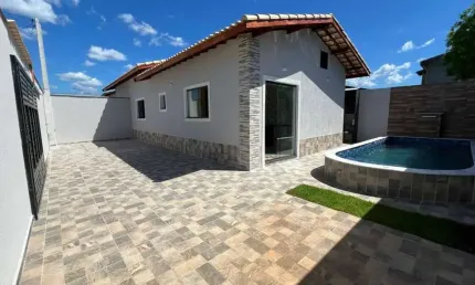 Casa para Venda em Itanhaém, Bopiranga, 3 dormitórios, 1 suíte, 1 banheiro, 2 vagas