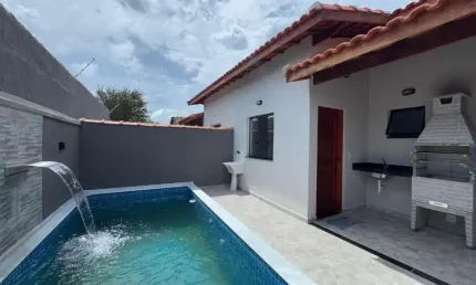 Casa para Venda em Itanhaém, Jamaica, 3 dormitórios, 1 suíte, 1 banheiro, 2 vagas