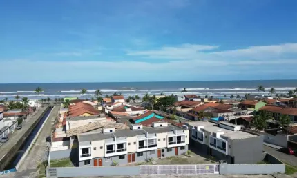 Casa em condomínio para venda em mongaguá, itaóca, 2 dormitórios, 2 suítes, 1 banheiro, 1 vaga