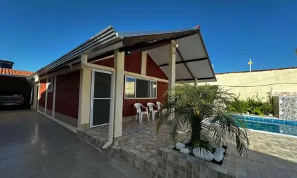 Casa para venda em itanhaém, gaivota, 2 dormitórios, 2 banheiros, 4 vagas