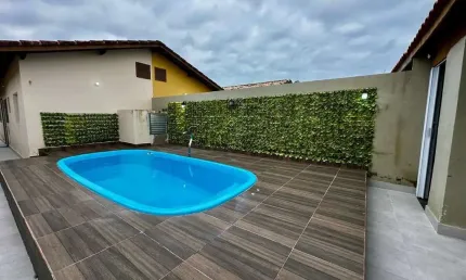 Casa para venda em itanhaém, jamaica, 2 dormitórios, 1 banheiro, 2 vagas
