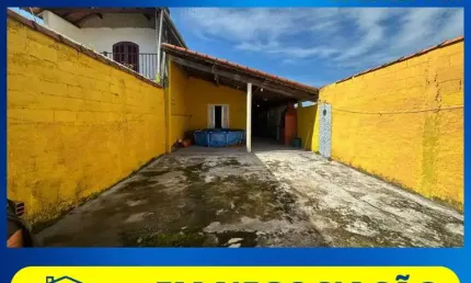 Casa para venda em itanhaém, palmeiras, 2 dormitórios, 1 suíte, 1 banheiro, 6 vagas