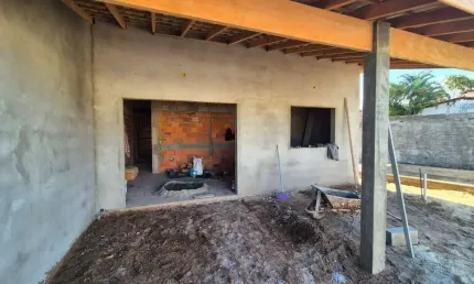 Casa para Venda em Itanhaém, Gaivota, 3 dormitórios, 1 suíte, 1 banheiro, 2 vagas