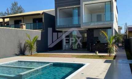 Casa Alto Padrão para Venda em Itanhaém, Jardim Guacyra, 4 dormitórios, 4 suítes, 1 banheiro, 6 vagas