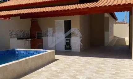 Casa para Venda em Itanhaém, Balneário Jequitibá, 2 dormitórios, 1 suíte, 1 banheiro, 3 vagas