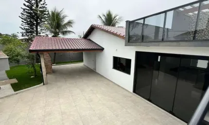 Casa alto padrão para venda em itanhaém, bopiranga, 3 dormitórios, 1 suíte, 1 banheiro, 4 vagas