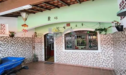 Casa para venda em itanhaém, suarão, 2 dormitórios, 1 suíte, 1 banheiro, 2 vagas