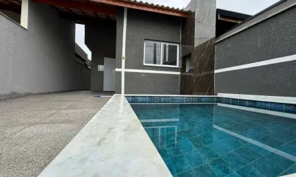 Casa para Venda em Peruíbe, Balneário São João Batista, 3 dormitórios, 1 suíte, 1 banheiro, 2 vagas